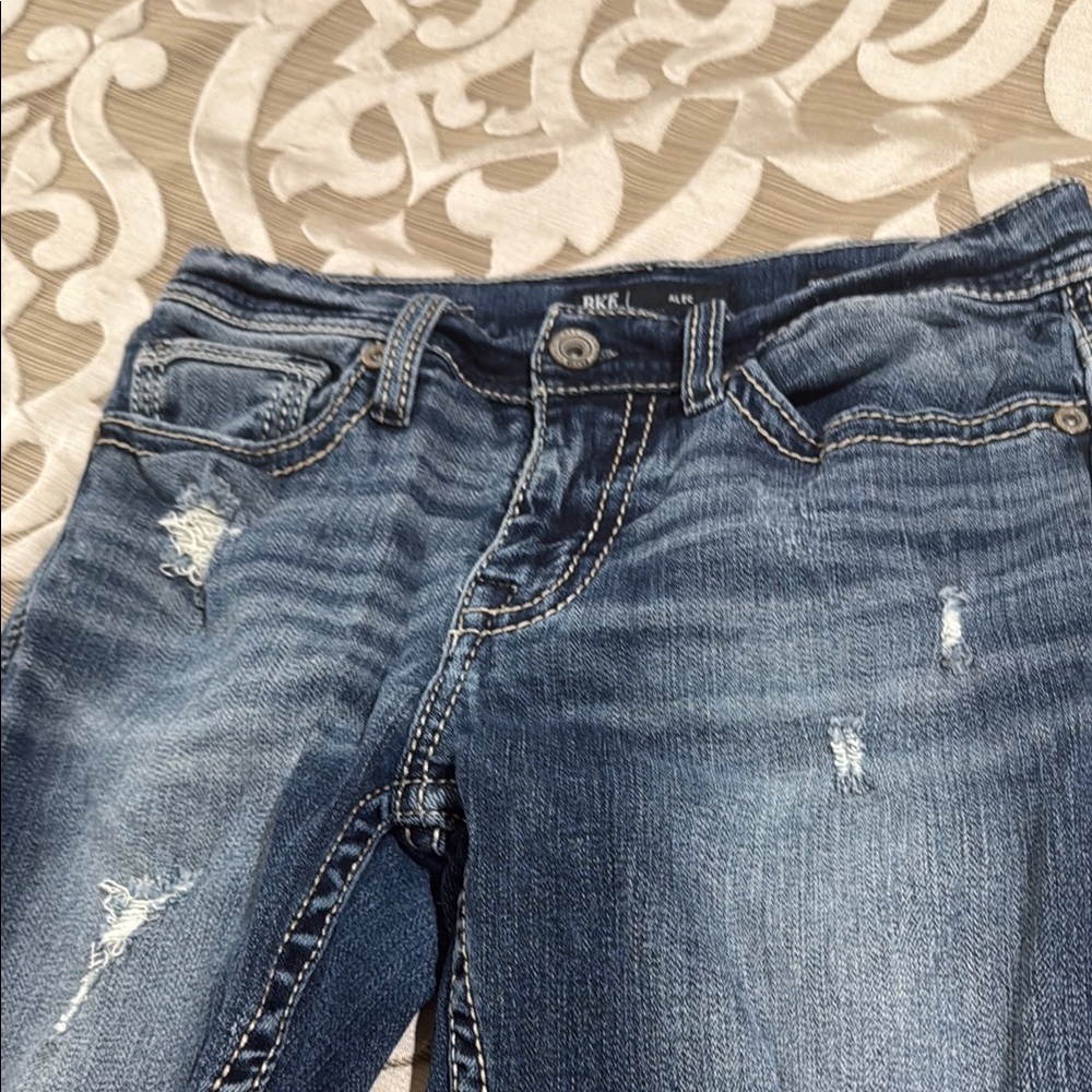 Alec Straight Stretch Jeans men’s distressed